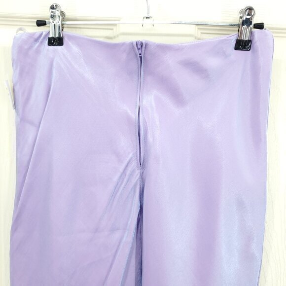 VTG Y2K Deadstock Masquerade Iridescent Maxi Skirt M Purple - Picture 5 of 13